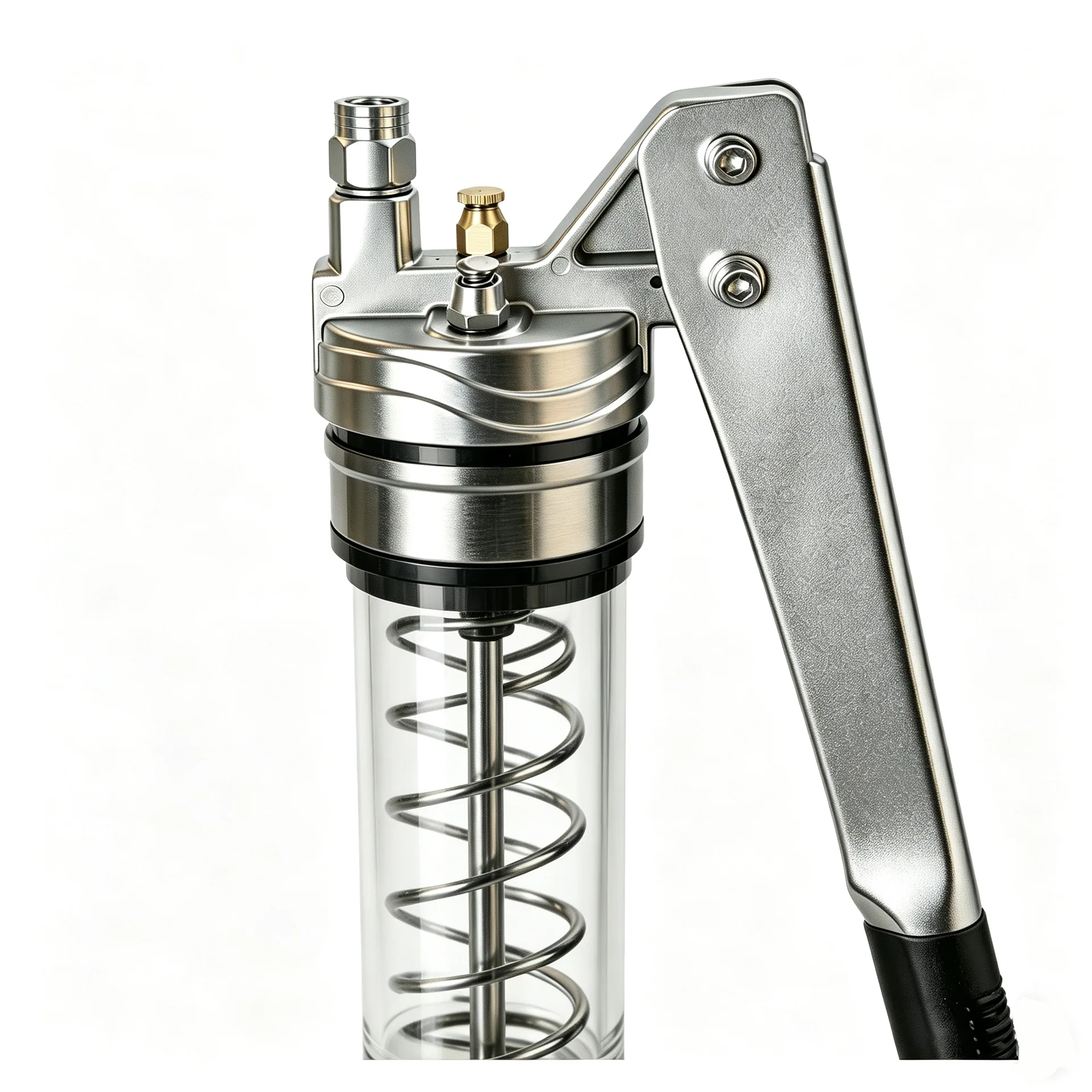 SENLITE 900cc Clear Barrel Heavy-Duty Lever Action Grease Gun cordless electric grease gun transparent pump head detail